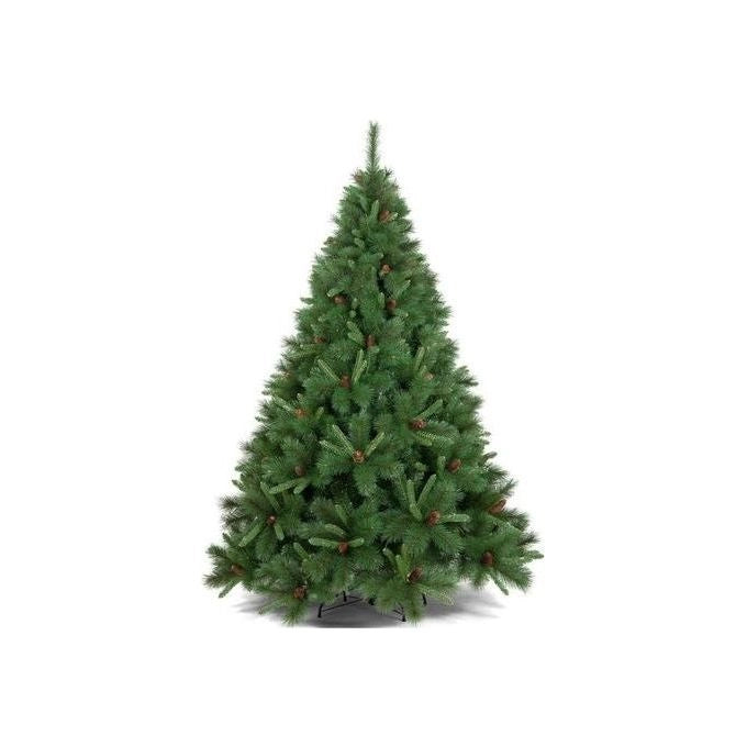 Amicasa 8009534011737 Tarvisio Albero di Natale 668 rami a innesto con pigne decorative colore Verde
