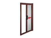 ZANZARIERA KIT A MOLLA PER PORTA FINESTRA NON FRIZIONATA MARRONE cm.160x250h.    VETTE