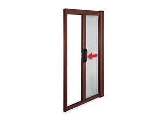 ZANZARIERA KIT A MOLLA PER PORTA FINESTRA NON FRIZIONATA MARRONE cm.160x250h.    VETTE