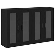 Armadi da Parete 2 pz Rovere Nero 69,5 x 34 x 90 cm CFW4371140
