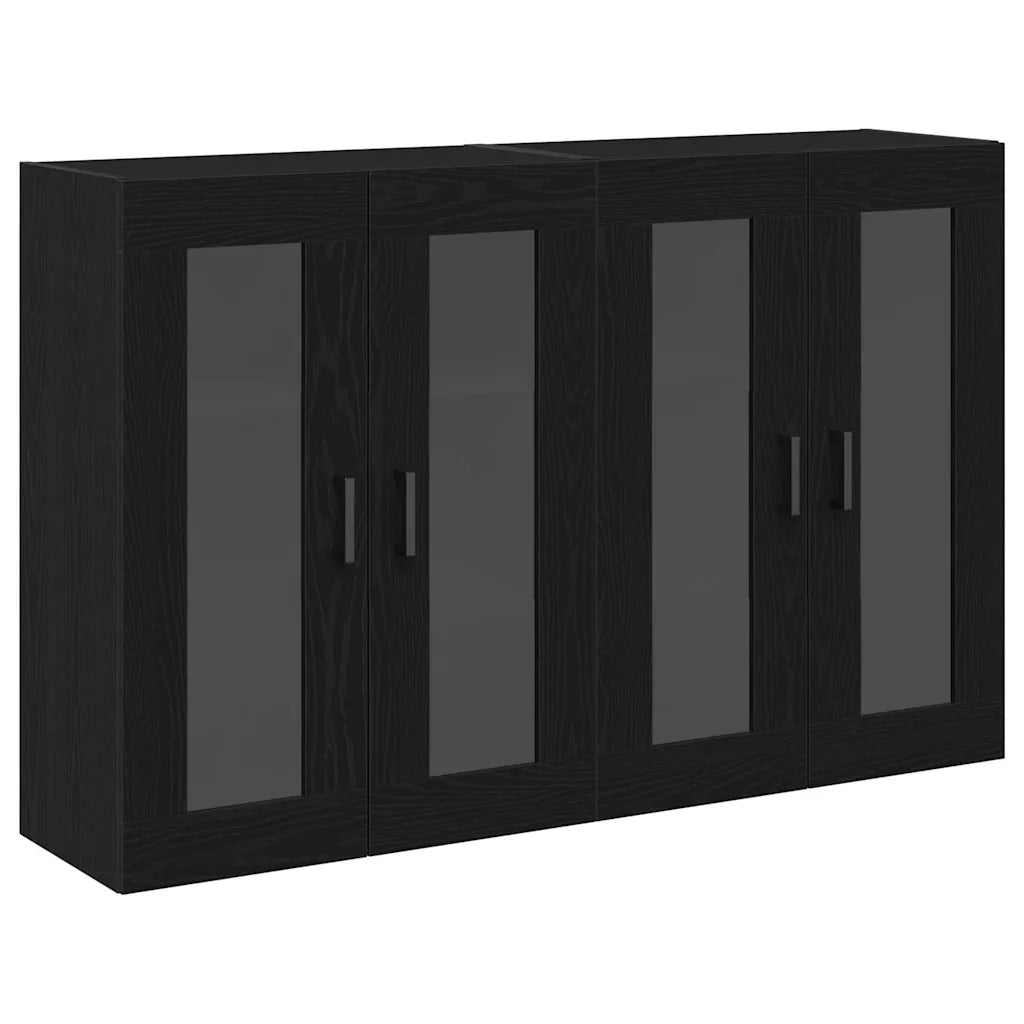 Armadi da Parete 2 pz Rovere Nero 69,5 x 34 x 90 cm CFW4371140