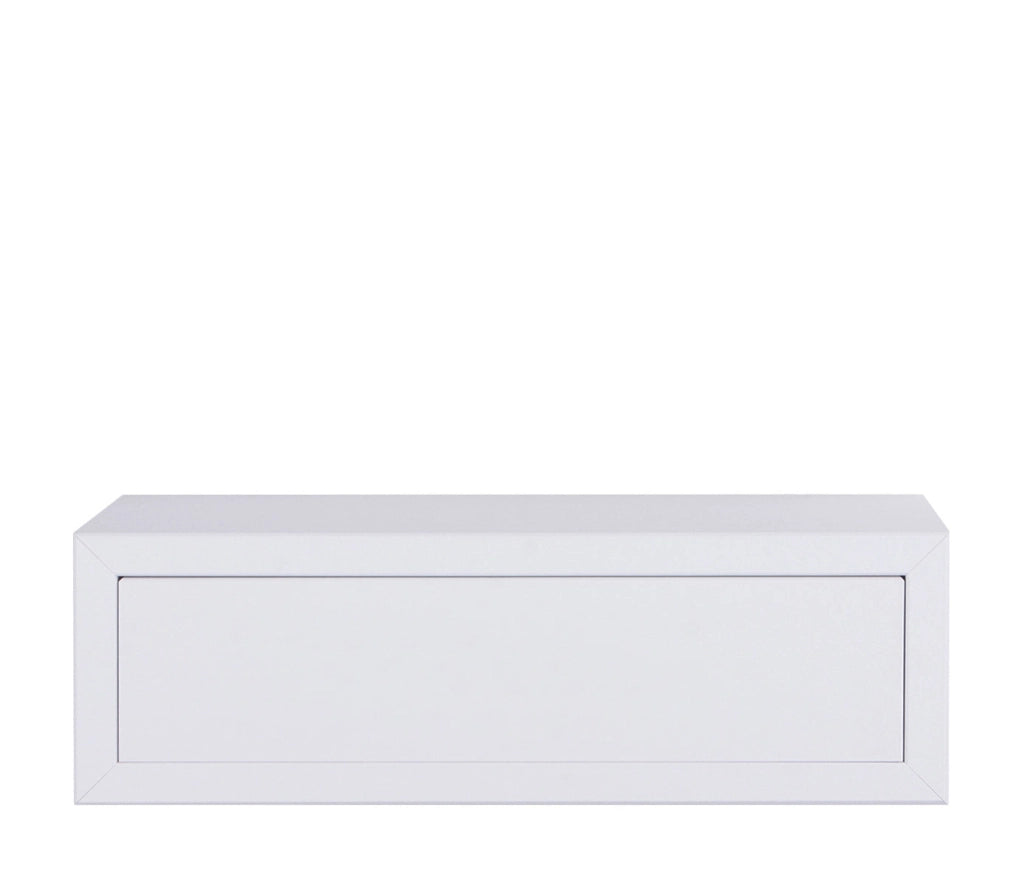 Mensola da Parete 1 Cassetto 45x13,4x23,7 cm in Fibra di Legno Lego Maxi Bianco