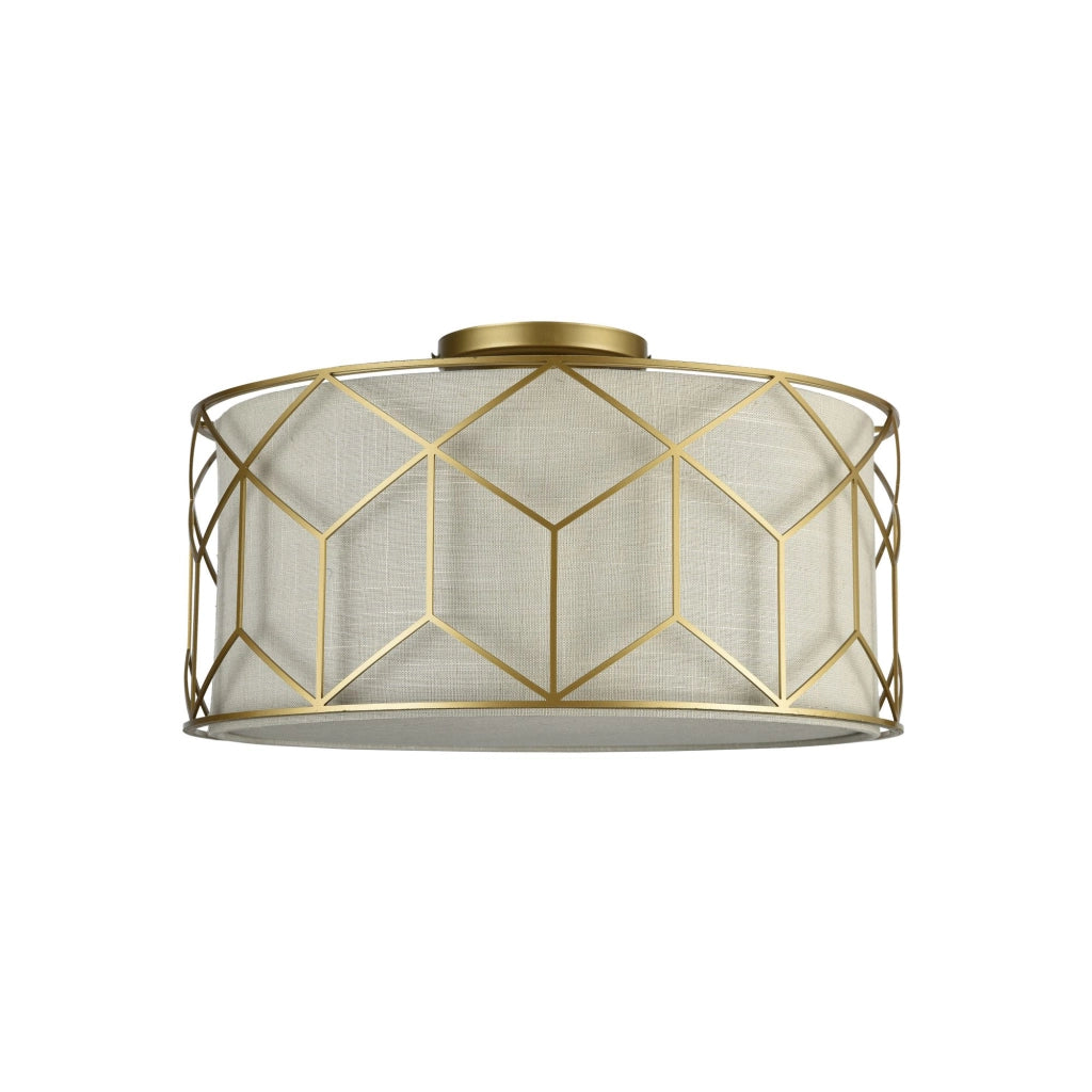 Maytoni Plafoniera contemporanea Messina 3 luci E27 oro metallo diffusore PVC