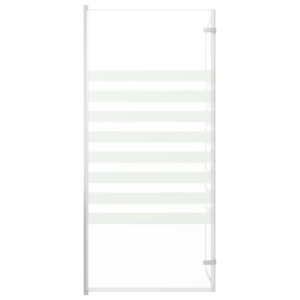 Cabina da Bagno 120x140 cm in Vetro Temperato a Righe CFW7075214