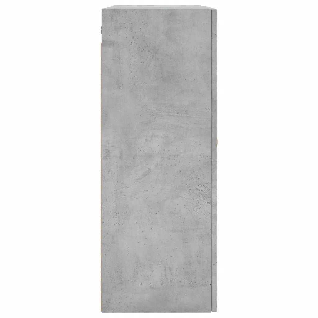 vidaXL Mobili a Parete 2 pz Grigio Cemento 69,5x34x90 cm