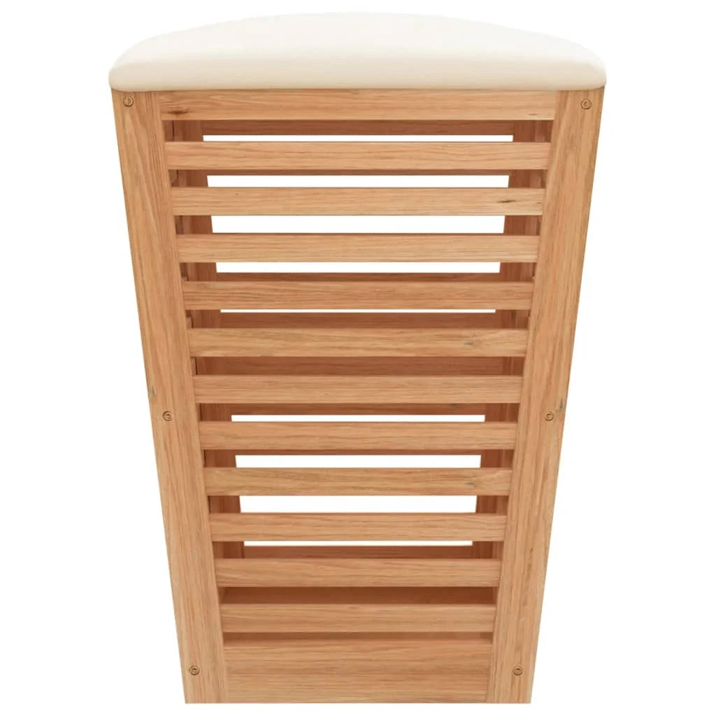 Sgabello da bagno 40,5 x 40,5 x 56 cm in legno massello di noce 02_0006134