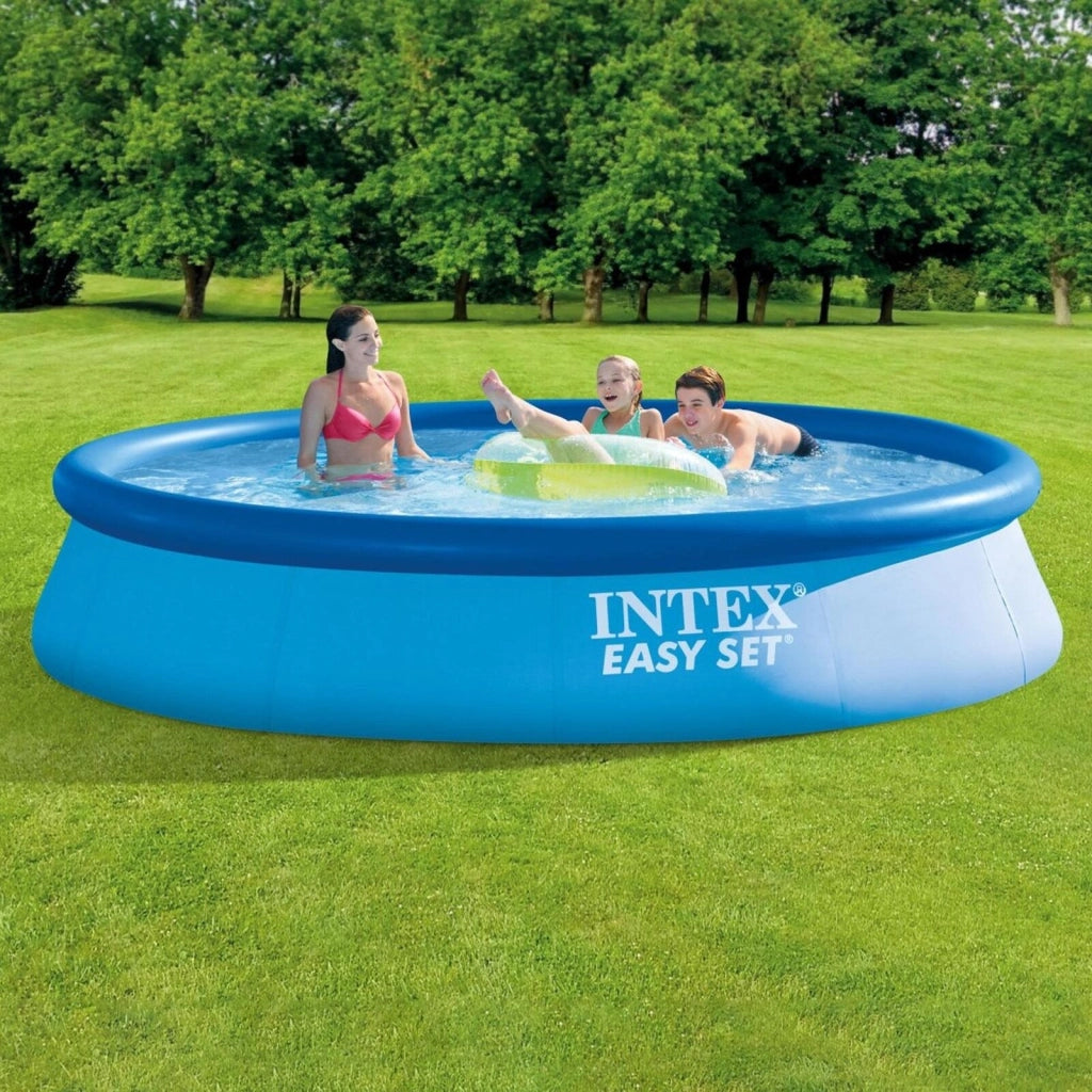 Intex 28142 Piscina Easy con Pompa e Filtro PVC Blu 396 x 84 cm 396 x 84 cm Con Pompa Filtro