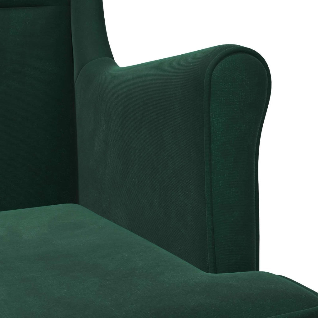 Poltrona | Sedia Relax Verde Scuro Velluto