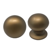 POMOLO X PORTONE 169 SAGUATTI  ALLUMINIO BRONZO SATINATO D.MM 70 BASE D.MM 60