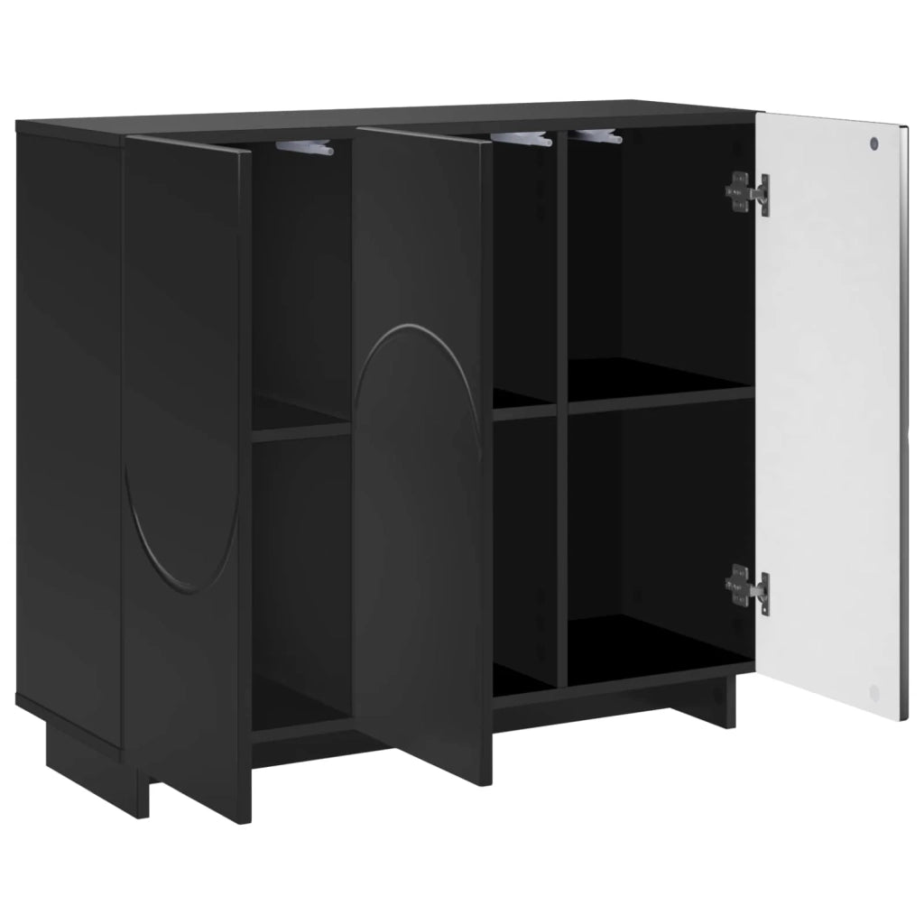 Credenza Nero 85,5 x 31 x 75 cm Legno ingegnerizzato 8011541