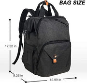 Luiertas multifunzionale designer con grande capacità, borse isolate, impermeabili, tas per bambino con hilo multifunzionale per bambino in nylon con grande capacità - zaino da viaggio - per viaggiare con molti contenitori