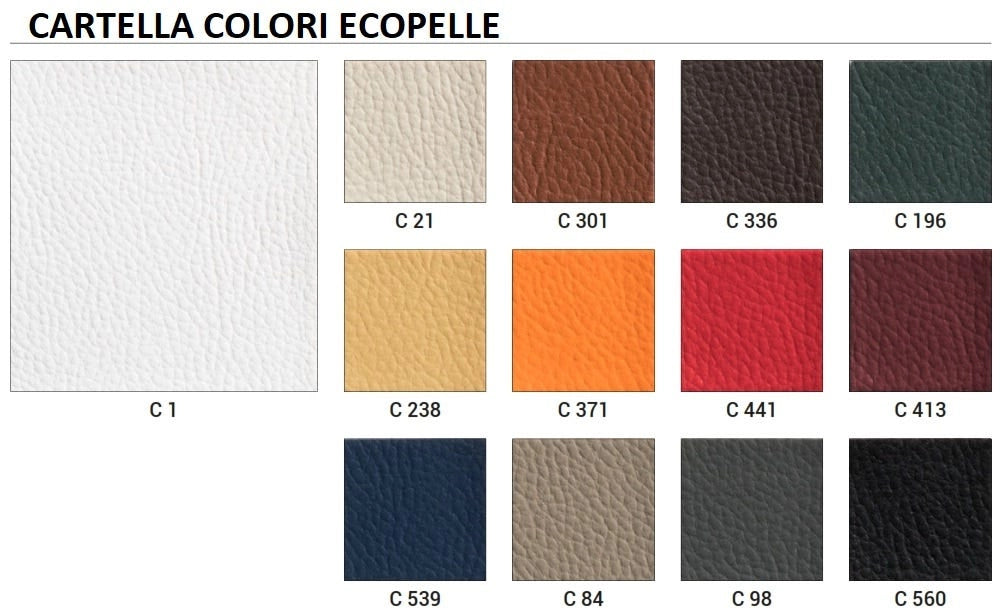 Divanetto per sala da attesa in ecopelle vari colori o tessuto ignifugo a due posti