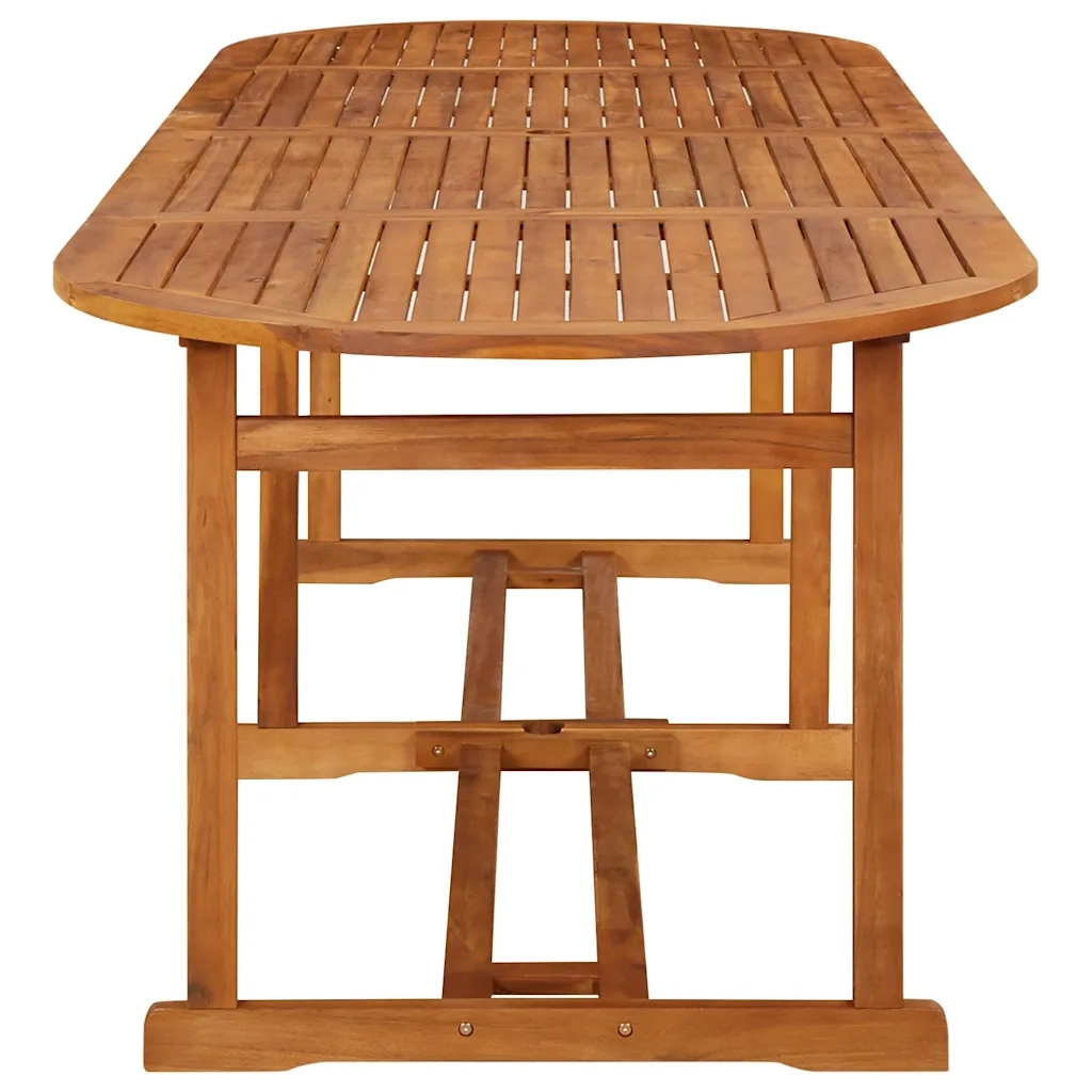 Set da Pranzo da Giardino 11 pz 280x90x75 cm Massello di Acacia 3086978