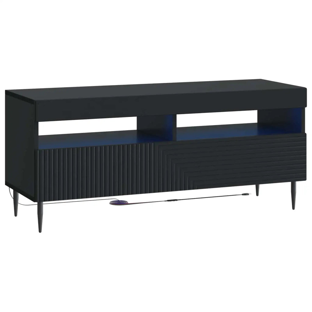 Mobile TV LED a 3 pezzi Nero Legno ingegnerizzato 3416675