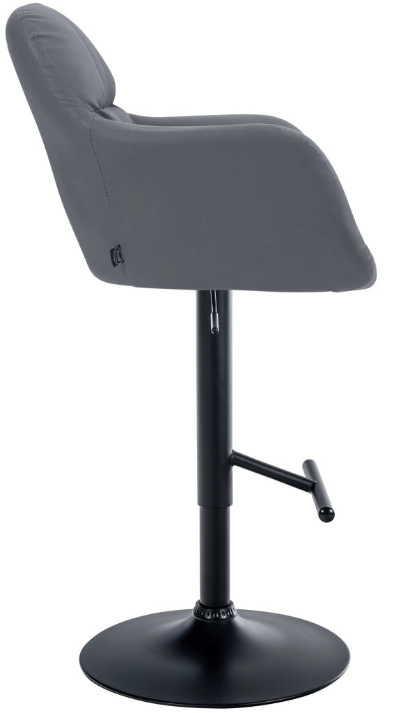 Barhocker Natoma Kunstleder schwarz