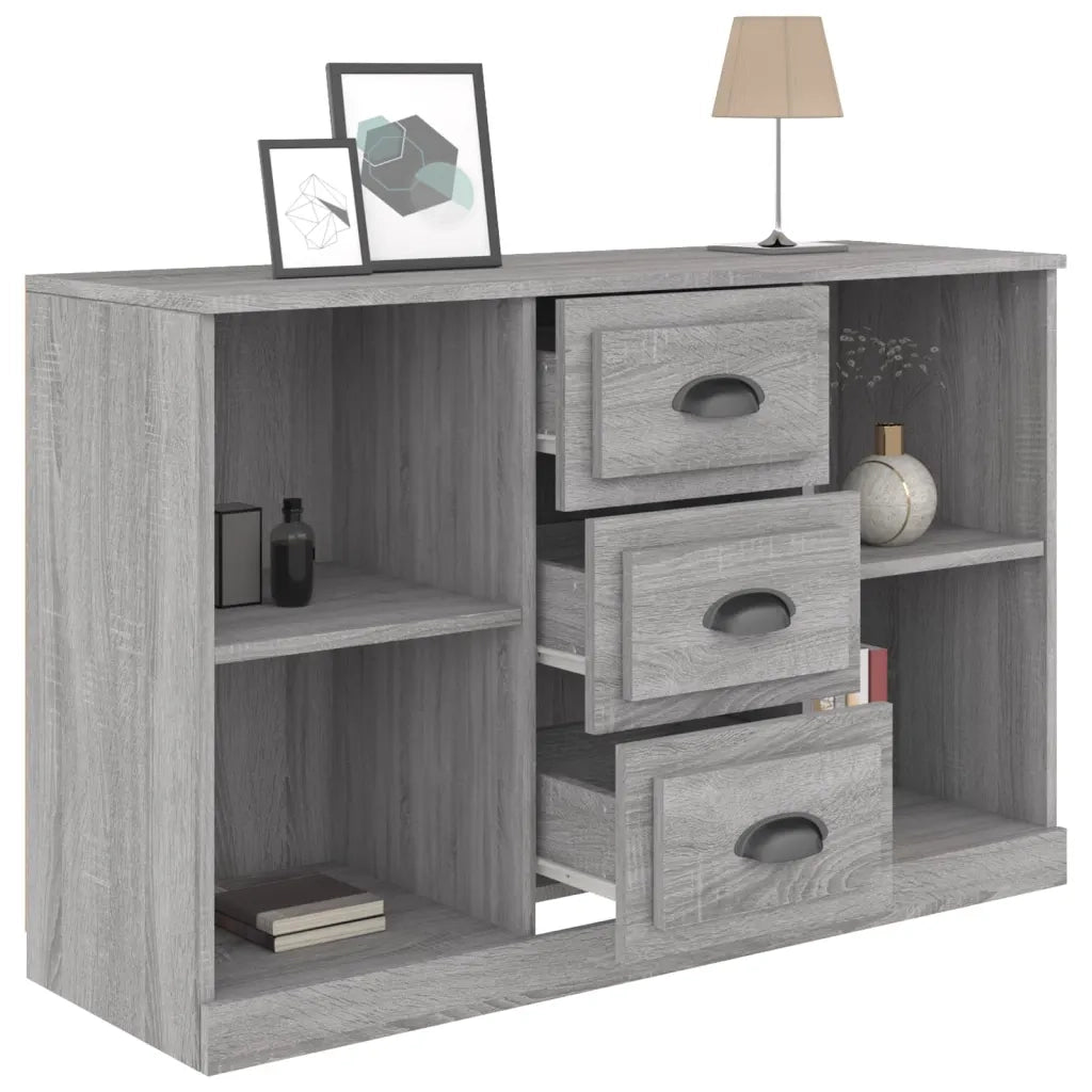 Credenza Grigio Sonoma 104,5x35,5x67,5 cm in Legno Multistrato 816238