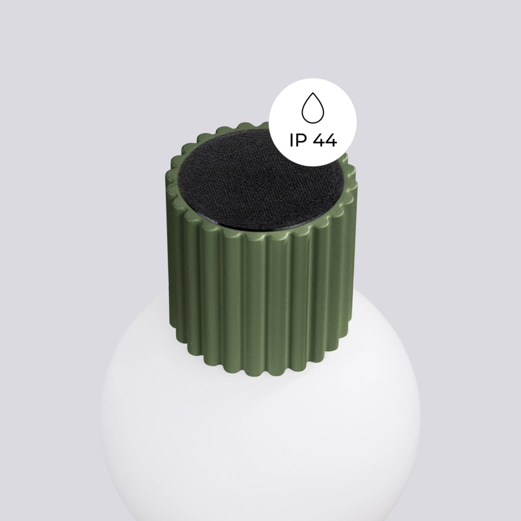 Applique SFERA Pure Lume verde oliva sfera vetro G9 IP44