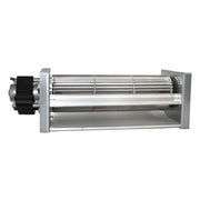 Ventola tangenziale Doppia velocità EMMEVI FERGAS TGO 80/1 270/35 153459 per Stufa a Pellet. L. 390mm Vent. 80mm Bocch. 280x44mm
