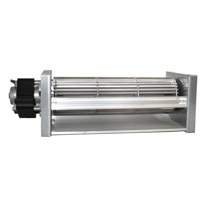 Ventola tangenziale Doppia velocità EMMEVI FERGAS TGO 80/1 270/35 153459 per Stufa a Pellet. L. 390mm Vent. 80mm Bocch. 280x44mm