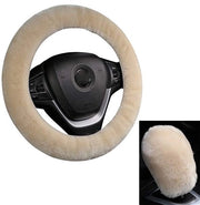 Stirohoes Auto - Set di Stirohoes - Stirohoes morbidi con piuma - Stirohoes invernali - Stirohoes morbidi corti invernali per auto - Universale - Antiscivolo - Accessori invernali per auto - Adatto per stiro con diametro da 37-39 cm - Beige