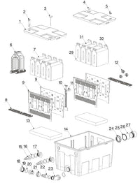 Alloggiamento di ricambio per biofiltro per laghetti CBF-550