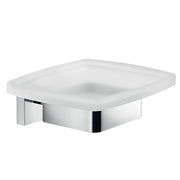 Portasapone da muro in ottone, alluminio e Cromall A011 Gedy serie ELBA Cromato