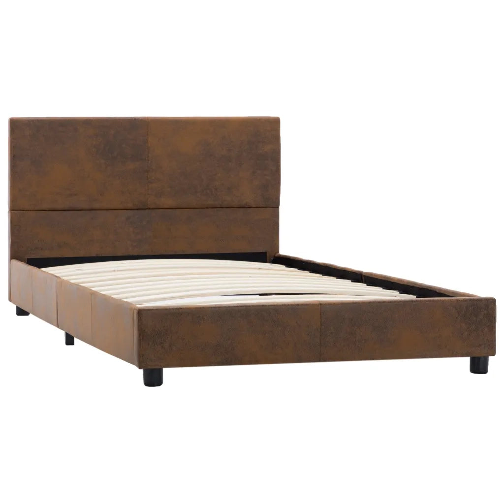 Giroletto Marrone in Similpelle Scamosciata 100x200 cm 284781