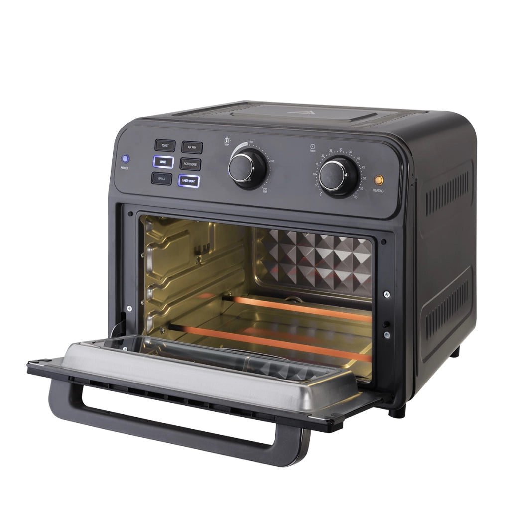 Bimar Friggitrice Aria B220 Fornetto Ventilato con Girarrosto 22L 1800W 5 Programmi Cottura Temperatura Max 220°C