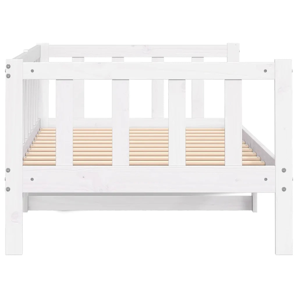 Dormeuse Bianca in Legno Massello di Pino 90x200 cm 806941