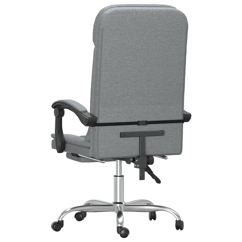 Sedia da Ufficio Massaggio Reclinabile Grigio chiaro in Tessuto cod mxl 20427