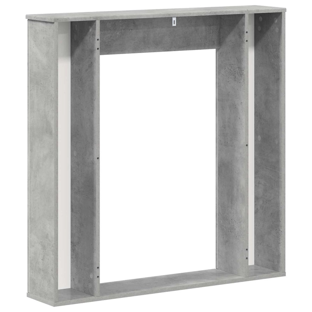 Cornice per camino Grigio Cemento 100 x 20 x 100 cm 8006618