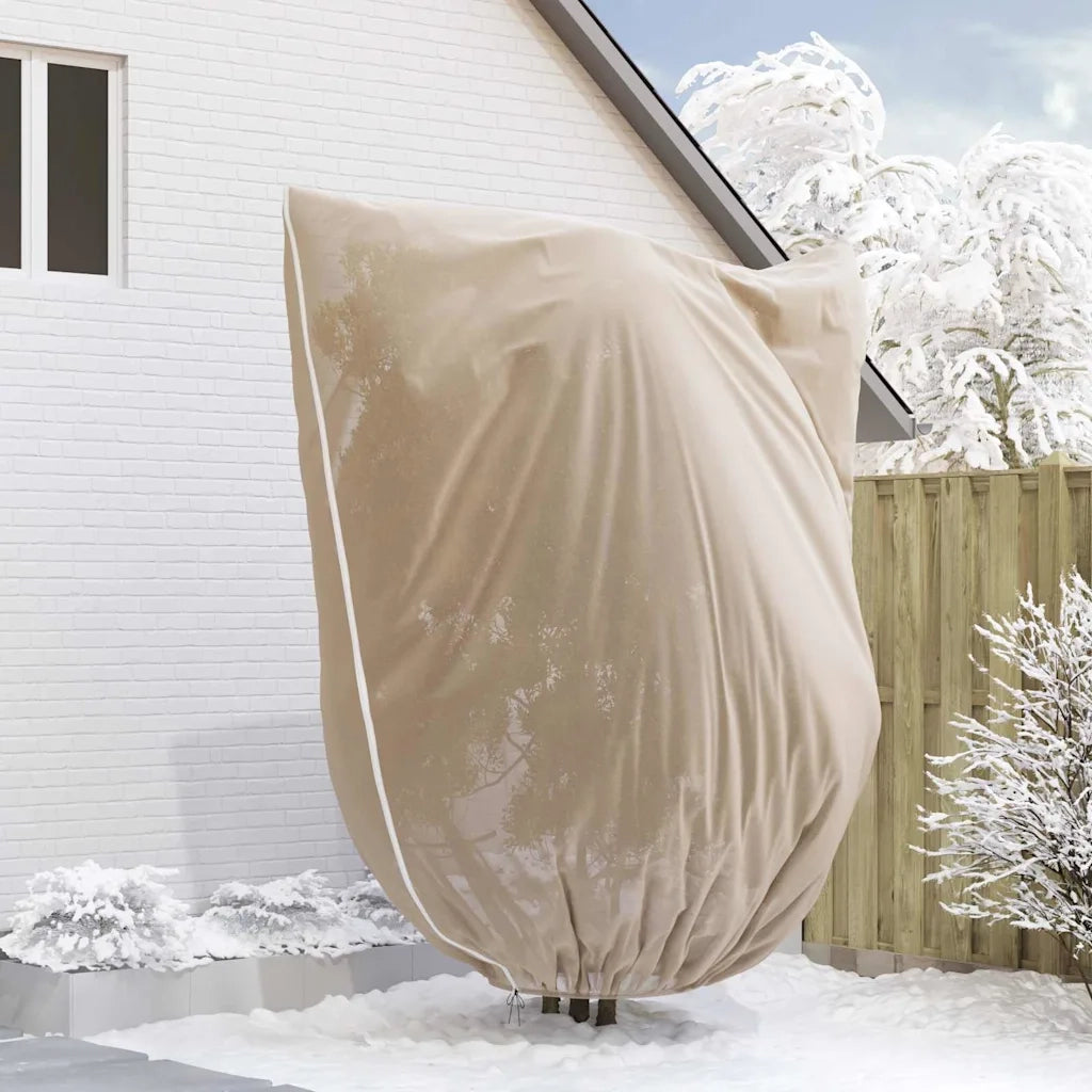 Coperture in Fleece per Protezione Antigelo delle Piante Beige
