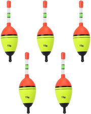 Set di Dobber 5 pezzi - Hengeldobber - Dobber luminoso - Kit di Dobber - EVA - Kunststof - Estremamente leggero