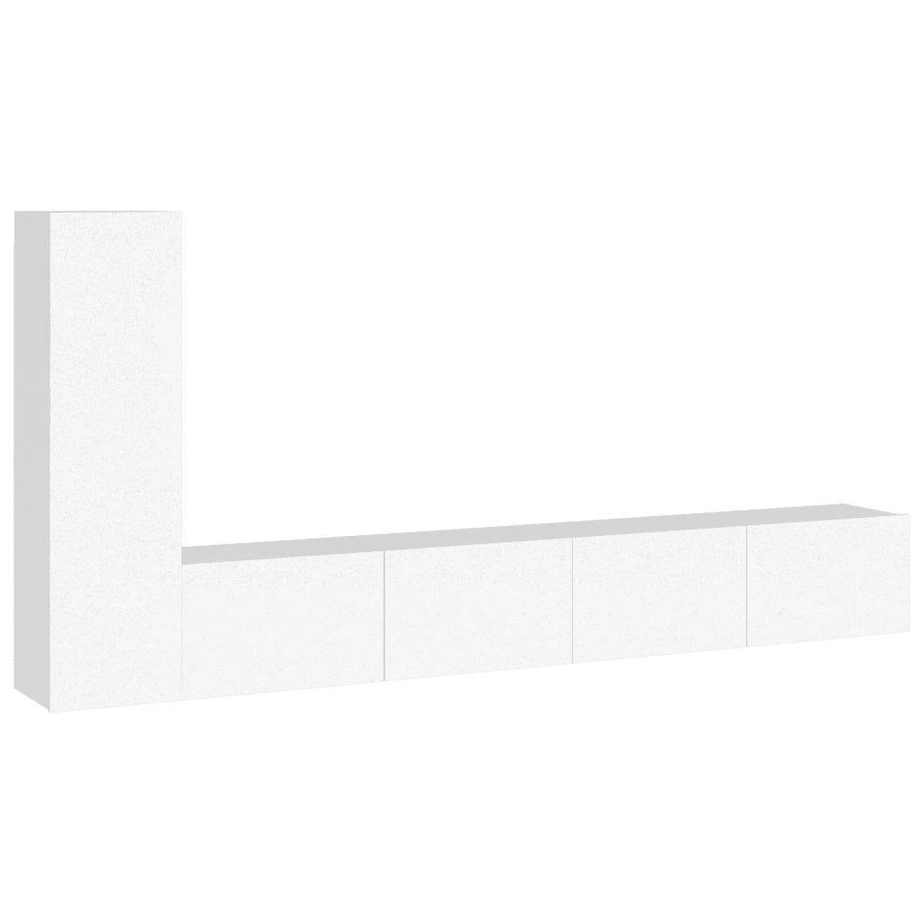 Set Mobili Porta TV 3 pz Bianco in Legno Multistrato 3114318