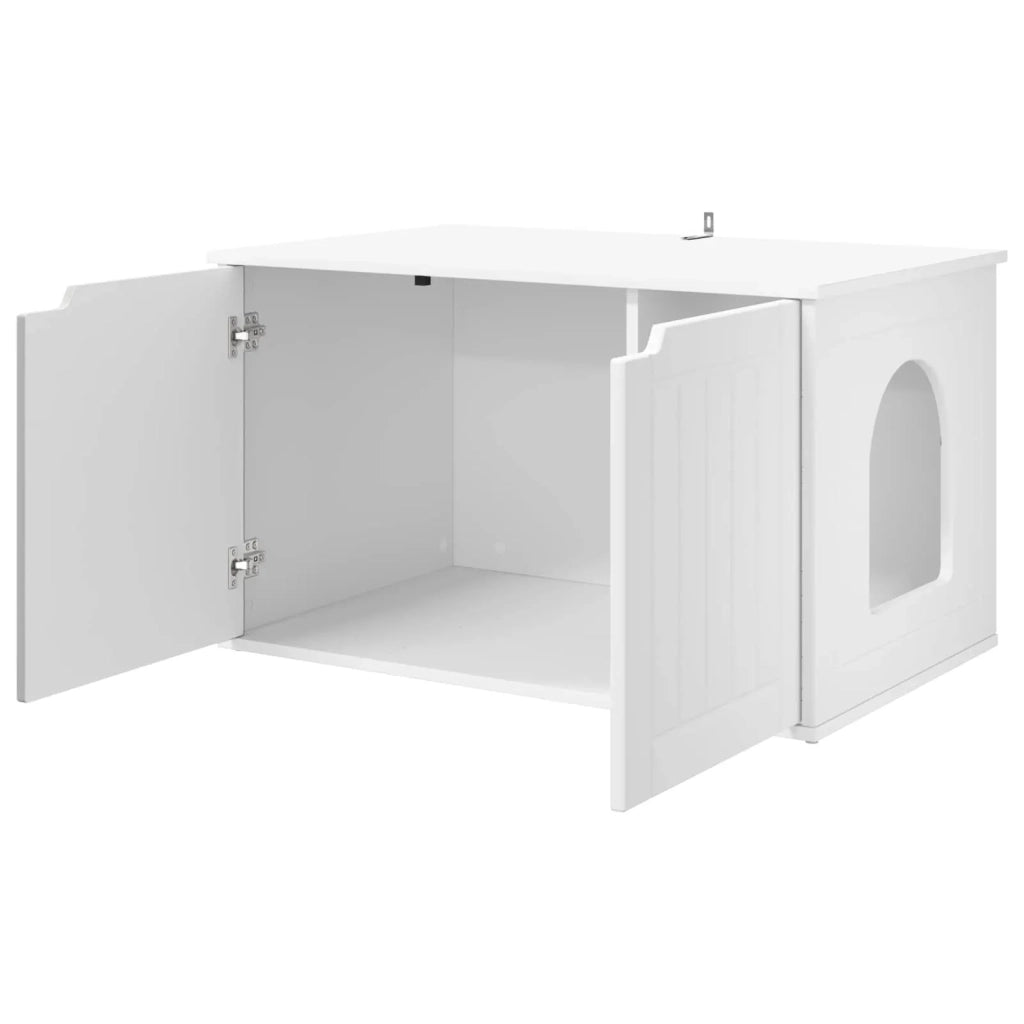 Casa per Gatti Bianco 85 x 55 x 50,5 cm Legno multistrato