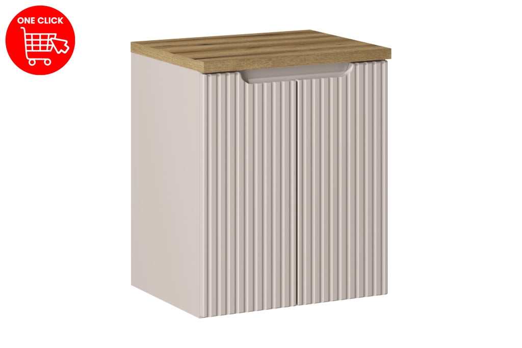 Set mobili bagno 50 cm con piano Nova Cashmere 50 x 1401 x 40 cm