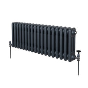 Termosifone Radiatore a 3 colonne per riscaldamento centralizzato Grigio Antracite 30 x 83cm