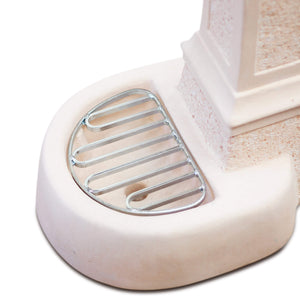 Fontana da Giardino Senza Rubinetto in Cemento Granulato di Marmo Pisa Rosa