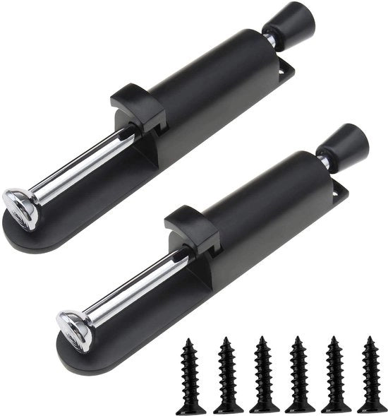 Accessori per le porte - 2x Ferma Porta Adattabile - Acciaio Inossidabile - Progettato a Sferza - Comando a Pedale - Incluso Kit di Viti - Ferma Porta di Sicurezza
