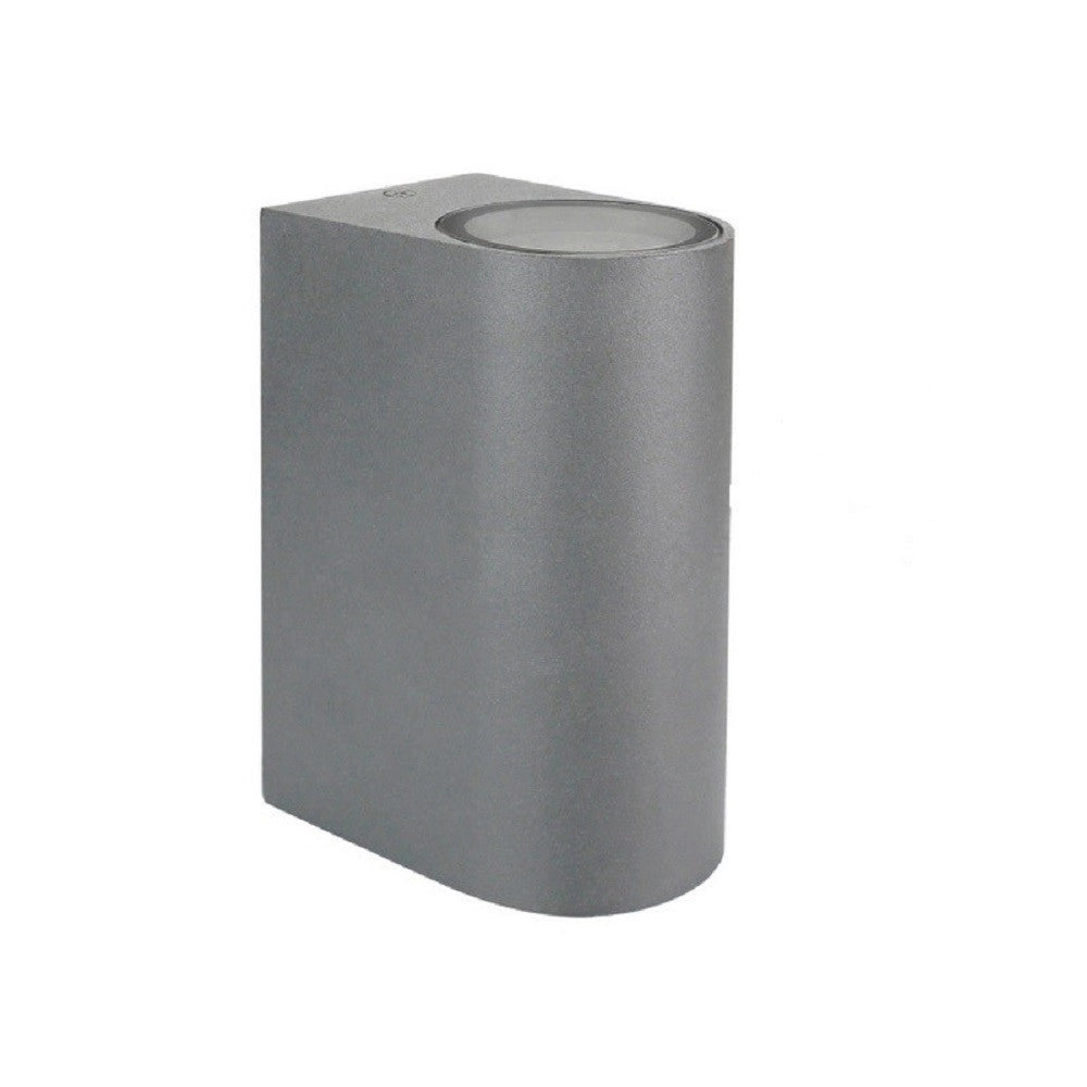 Trade Shop - Applique Da Esterno Cilindro Up&down Lampada Da Parete Giardino 2xgu10 Ip65 Es14 -