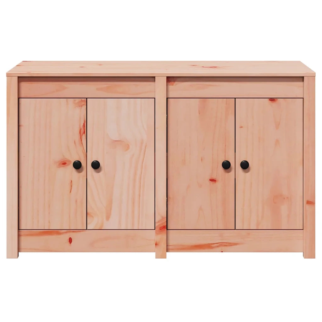 Mobile da cucina moderno con pratico spazio contenitivo 106 x 55 x 64 cm realizzato in legno massello di pino finitura rovere marrone 02_0052154