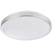 Plafoniera LED rotonda Polux Kern 29cm bianco/cromo 15W 4000K