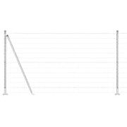 Recinzione da Giardino | Recinzione con Posto Argento 1,2 x 25 m Acciaio