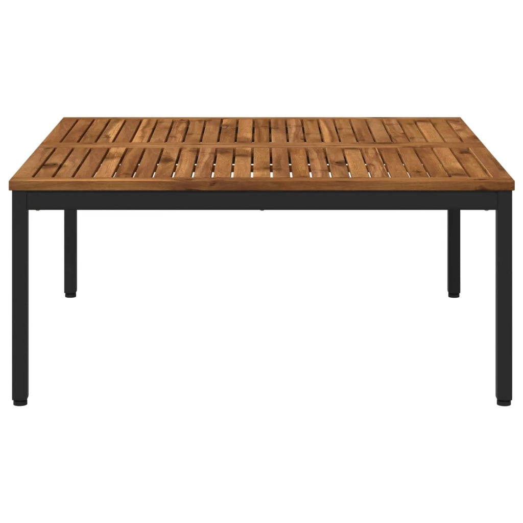 Tavolino da salotto Naturale e Nero 100 x 100,5 x 45 cm 901289