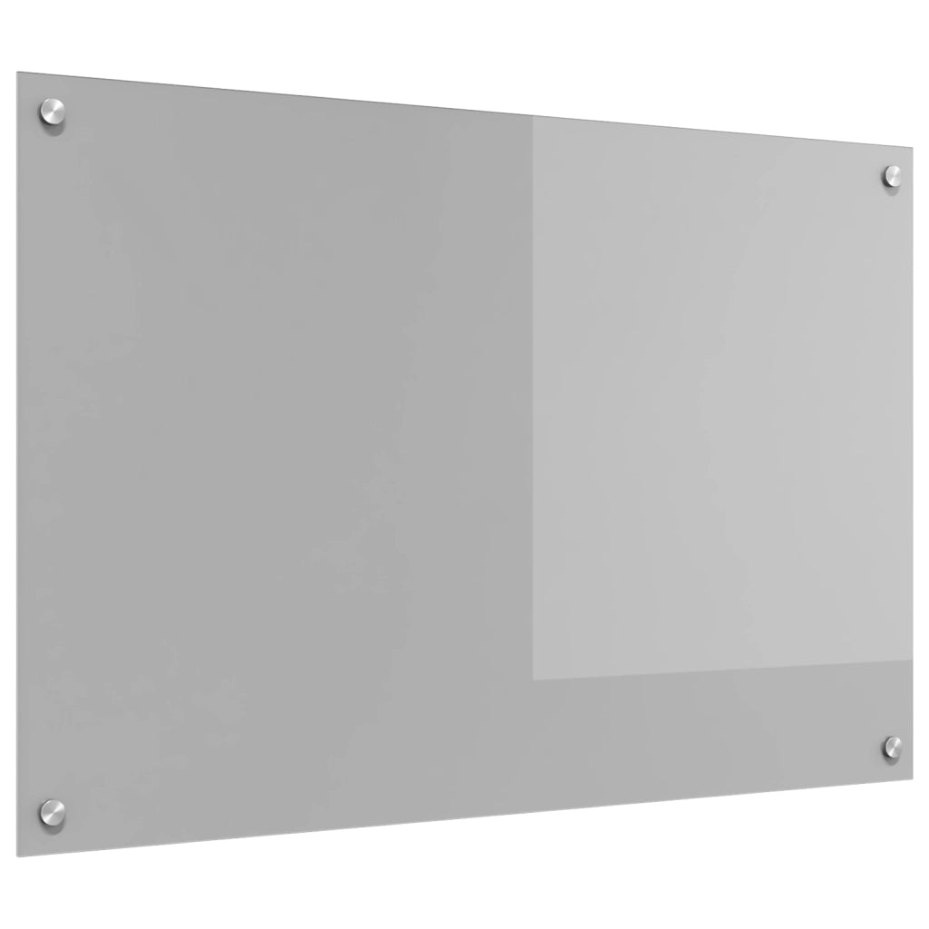 Schienale Cucina Grigio Chiaro 90x60x0,6 cm in Vetro Temperato