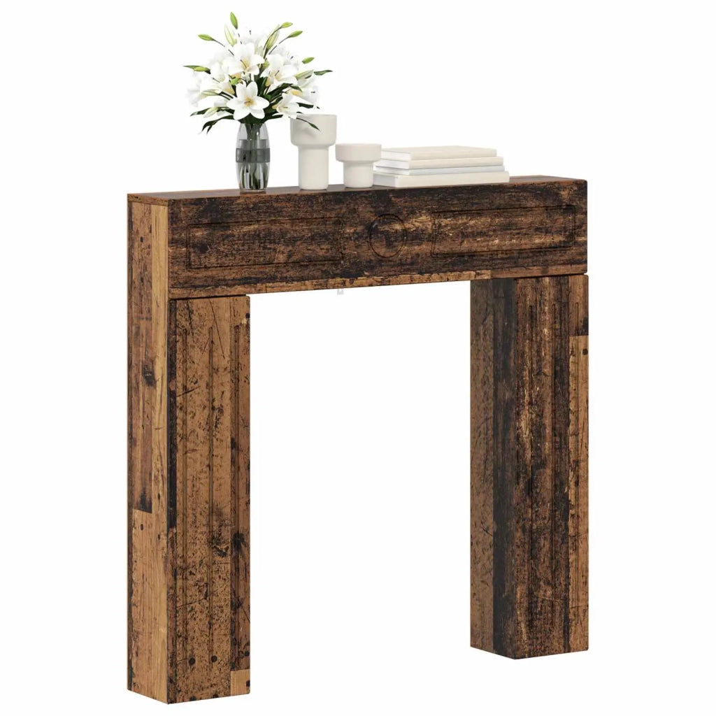Cornice per camino Legno antico 102 x 18 x 100,5 cm 8006613