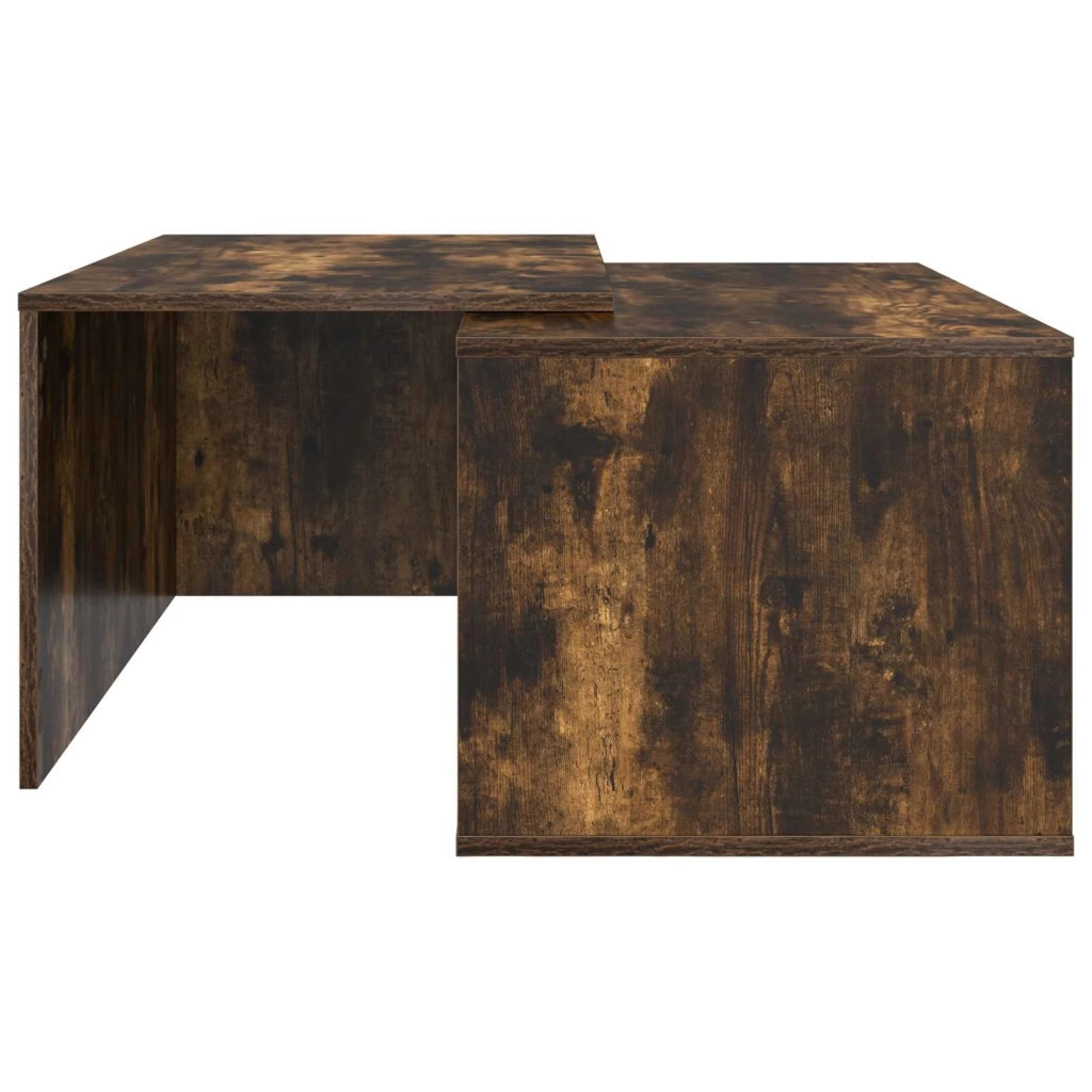Set di Tavolini da Caffè 2 pcs Rovere fumé Legno multistrato