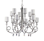Lampadario Delfina cromato con cristalli 12xE14 Jupiter