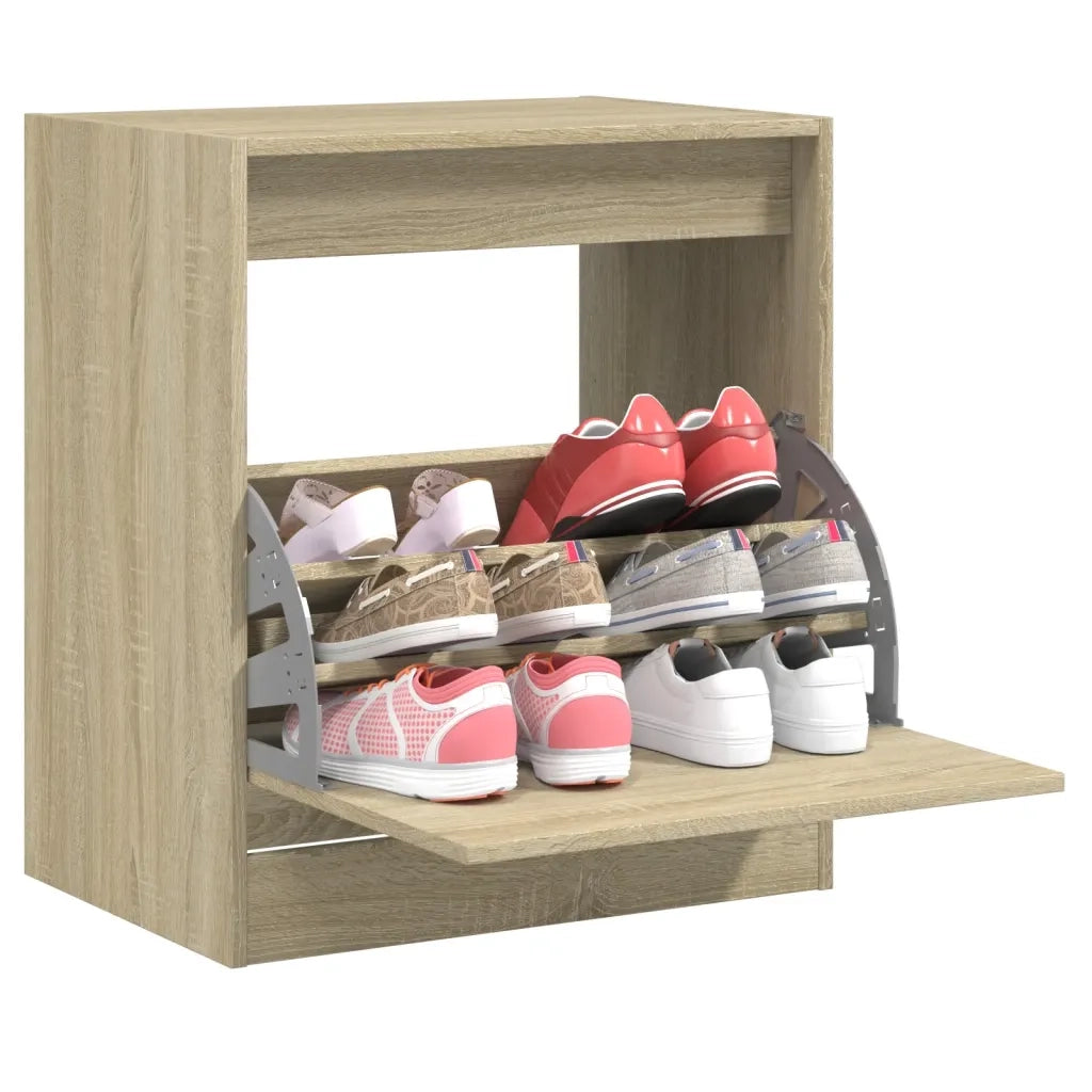 Scarpiera | Mobile per scarpe Rovere Sonoma 60x42x69 cm in Legno Multistrato