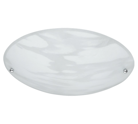 Plafoniera Interno Parete Soffitto 28W Vetro Alabastro 25 cm Lana GD Trio
